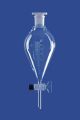 Imbuti separatori, conici, rubinetto in vetro, vetro borosilicato 3.3