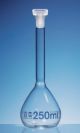 Matracci volumetrici, vetro borosilicato 3.3, classe A, graduazioni blu, con tappi in PP, incl. certificati individuali USP