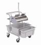 Carrelli di pulizia Clino,®, CR1 FP-GMP / Clino,®, CR3 FP-GMP con strizzatore piatto Ringo GMP,®,, acciaio inossidabile