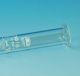 Provette graduate con becco, vetro soda lime