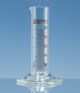 Cilindri graduati, vetro Borosilicato 3.3, forma bassa, classe B, graduazioni ambrate