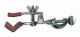 Pinza per burette, in ottone nichelato
