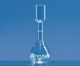 Matracci volumetrici per test zuccheri, classe B, Vetro borosilicato 3.3, graduazioni bianche