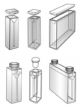 Cuvette Optech per fluorimetria, tipo Macro CON STOPPER