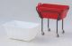 Carrello per bacinelle, HDPE