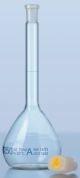 Volumetric flask DURAN,®,, class A, blue graduated, incl. individual certificate