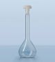 Volumetric flask DURAN,®,, class A, blue graduated