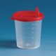 Beakers multiuso, PP, con coperchio a pressione, PE
