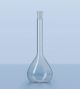 Volumetric flask DURAN,®,, class A, blue graduated, incl. batch certificate