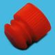 TAPPO ALETTATO PE 16 MM ROSSO